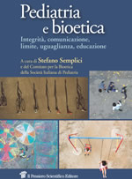cover raccolta monografica: Pediatria e bioetica